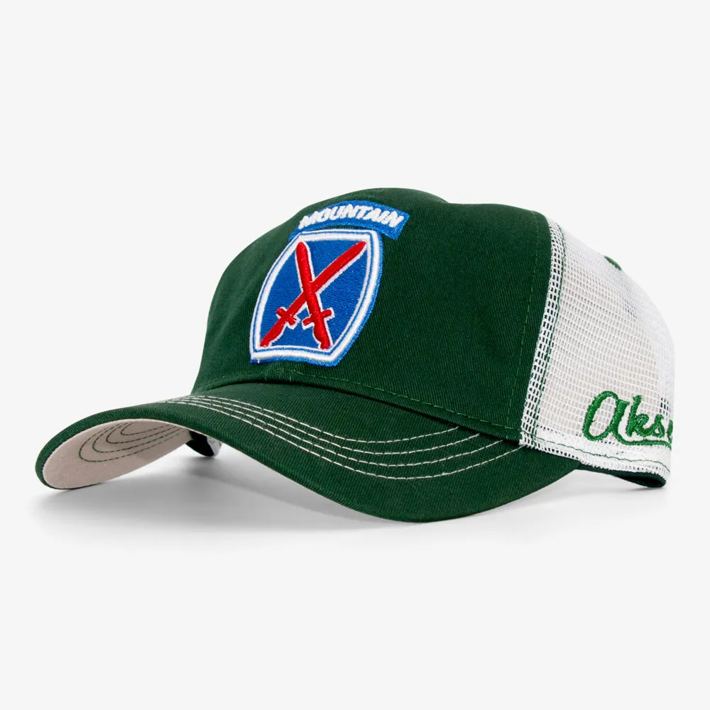 10th Mountain Division Curved Trucker Hat