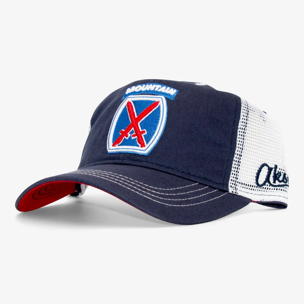 10th Mountain Division Curved Trucker Hat