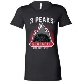 3 Peak CrossFit - 100 - Stacked - Women's T-Shirt