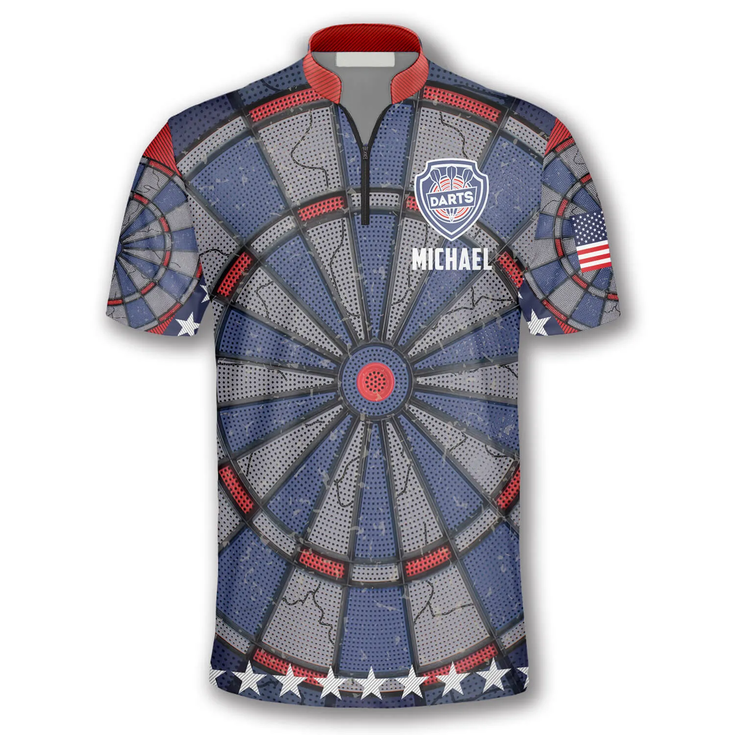 3D All Over Print Dart Board Pattern Background Custom Darts Jerseys for Men, Shirt for Dart Player