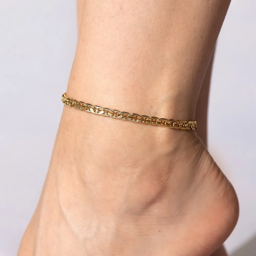 5mm Crushed Mariner Anklet