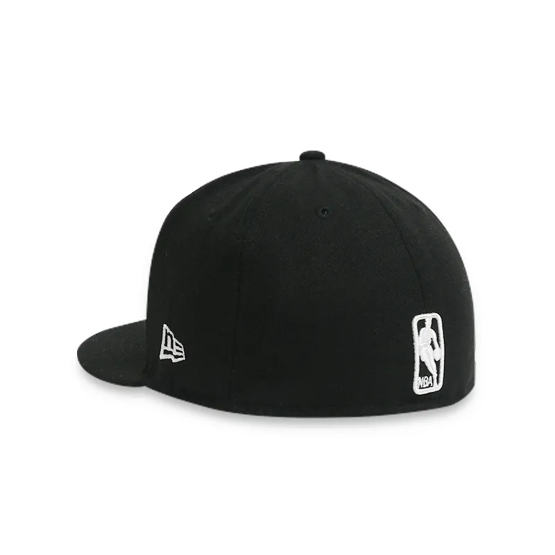 [70343946] Brooklyn Nets Men's Black Fitted Hat.