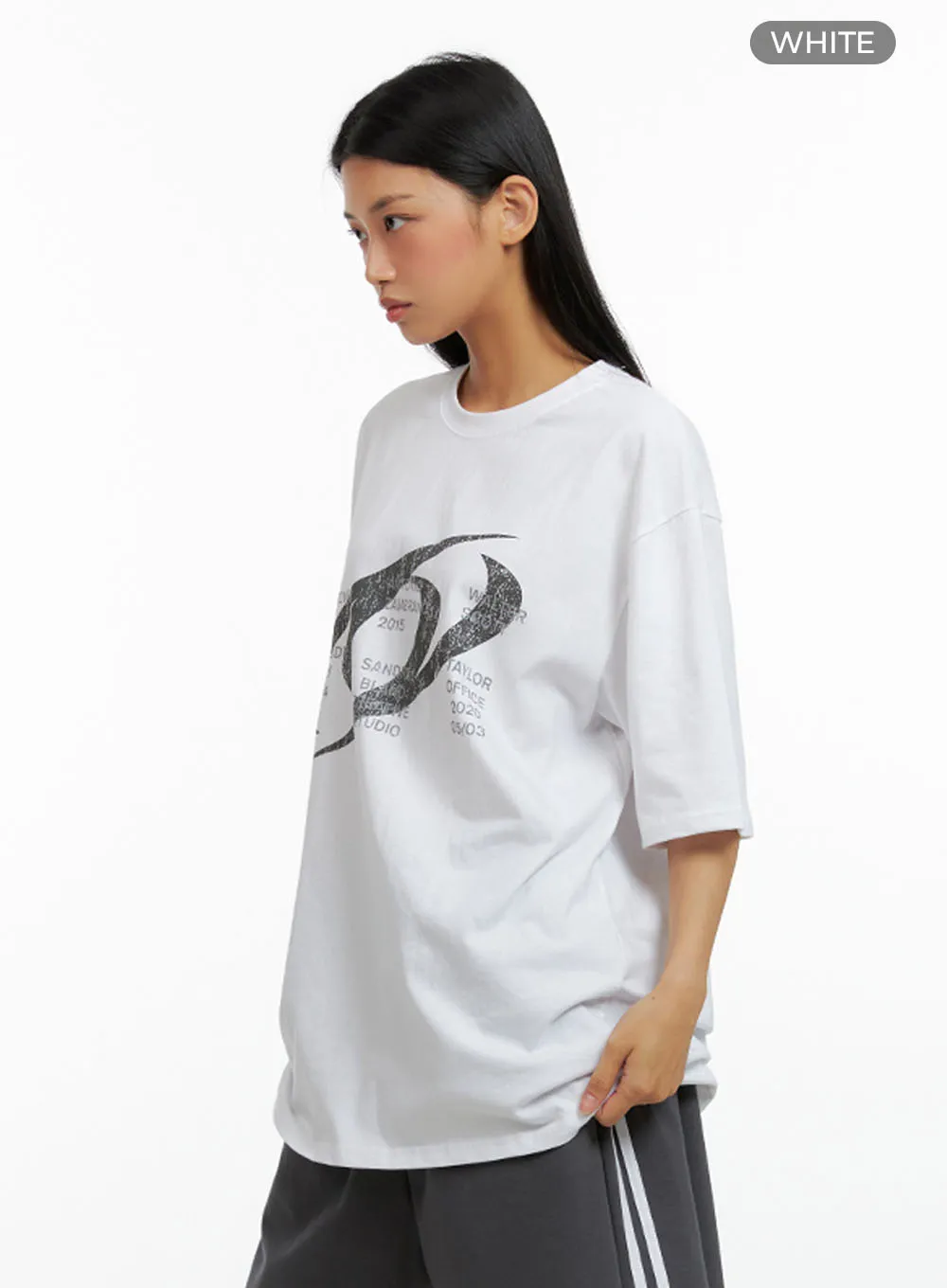 Acubi Oversize Graphic T-Shirt IL419