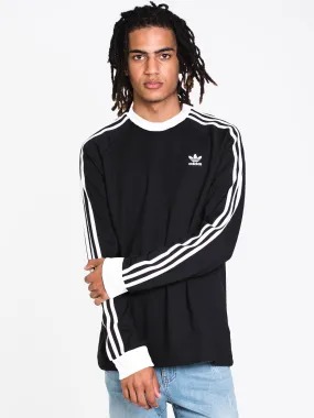 ADIDAS 3 STRIPE LONG SLEEVE T-SHIRT - CLEARANCE