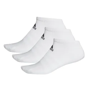 ADIDAS CUSHIONED LOW-CUT WHITE SOCKS (3 PAIRS)