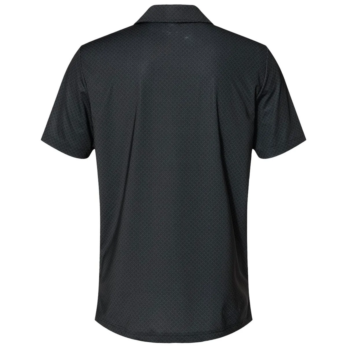 adidas Men's Black/White/Grey Three Diamond Dot Print Sport Shirt