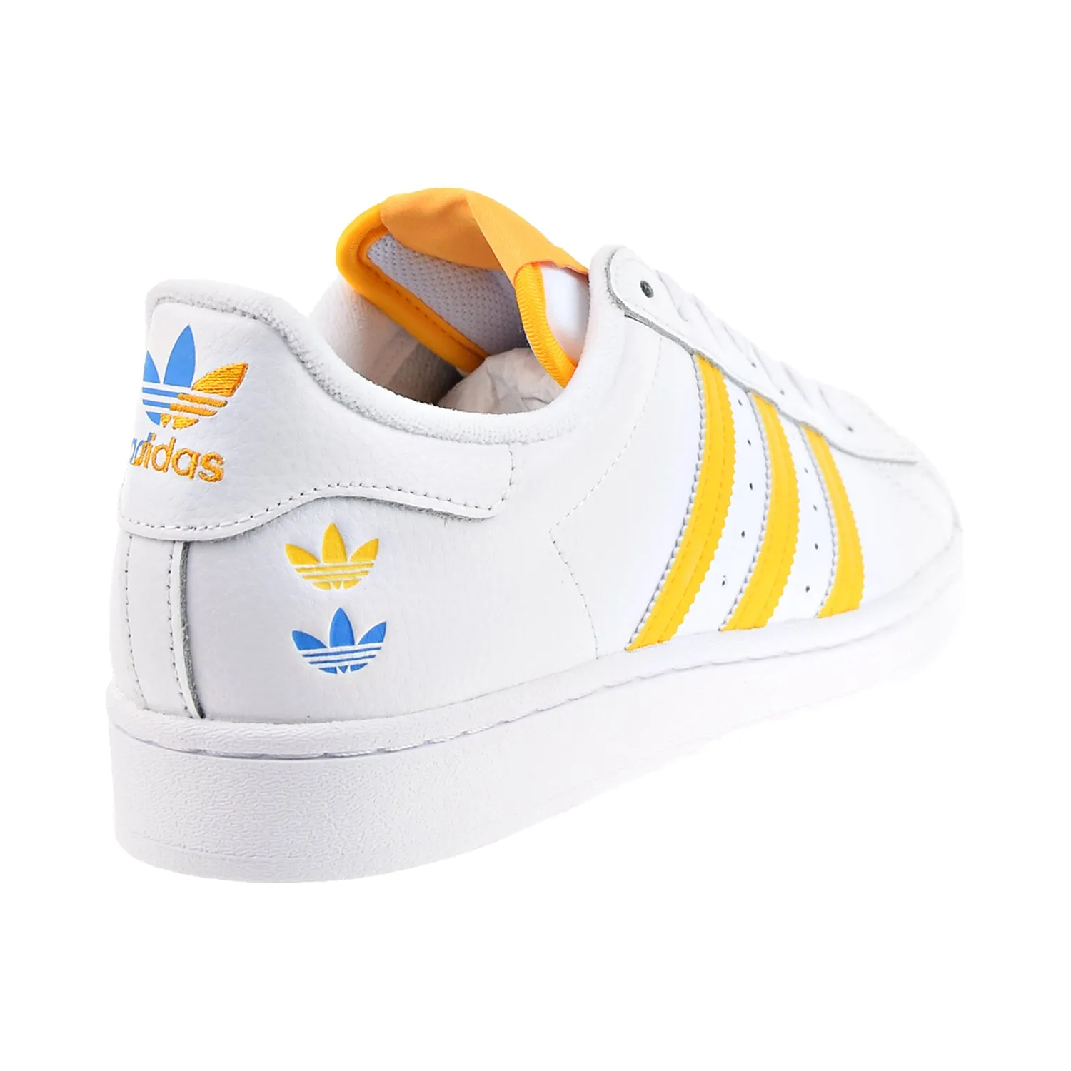 Adidas Superstar Men's Cloud White-College Gold-Pulse Blue