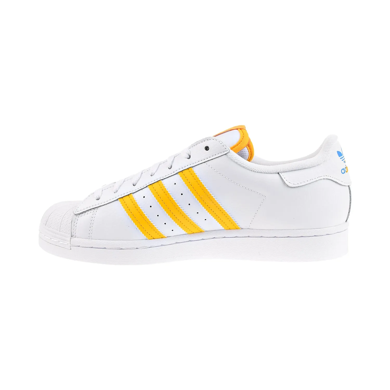 Adidas Superstar Men's Cloud White-College Gold-Pulse Blue