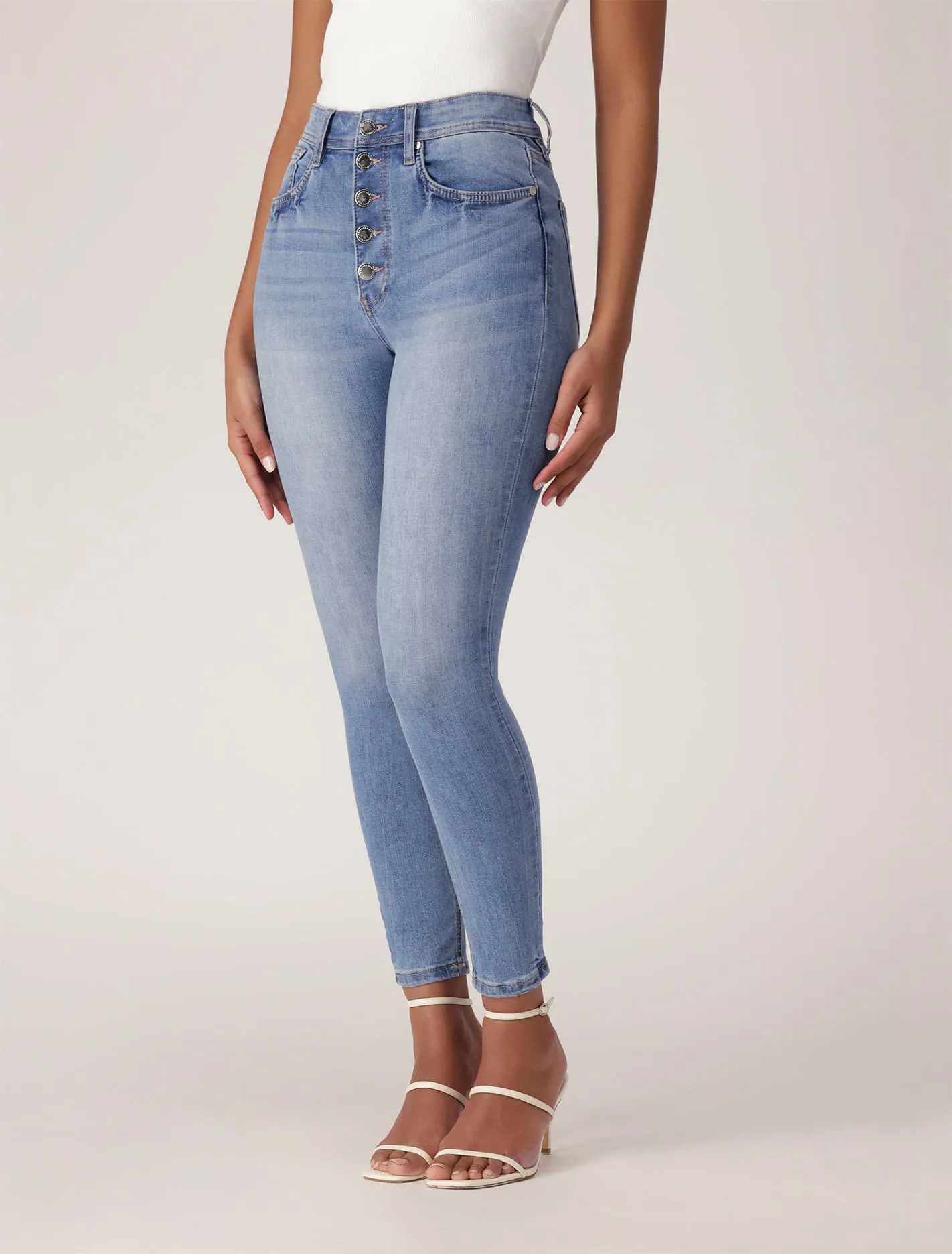 Ashley Mid-Rise Ankle Skinny Jeans