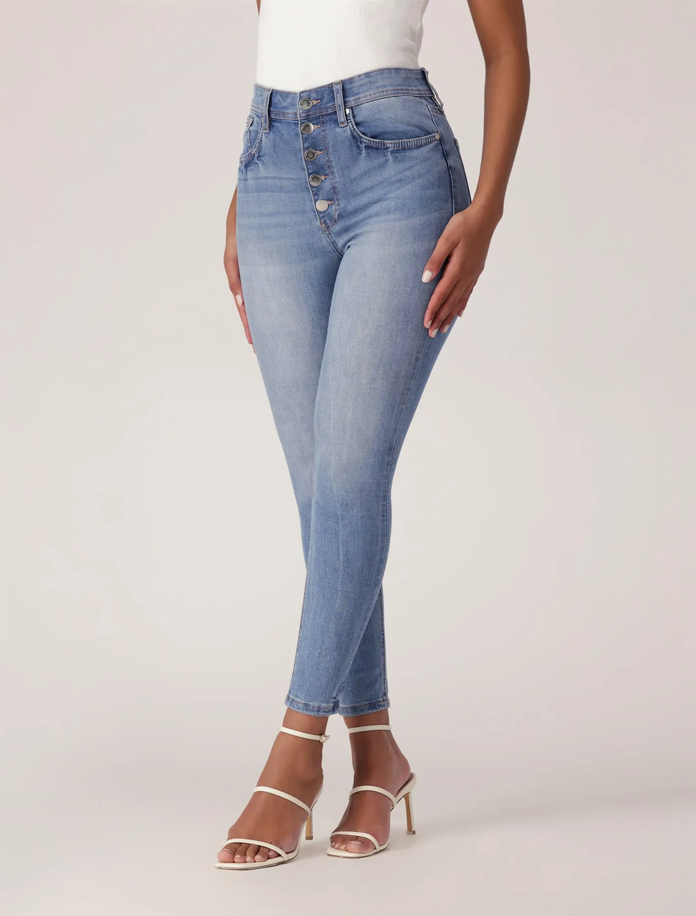 Ashley Mid-Rise Ankle Skinny Jeans