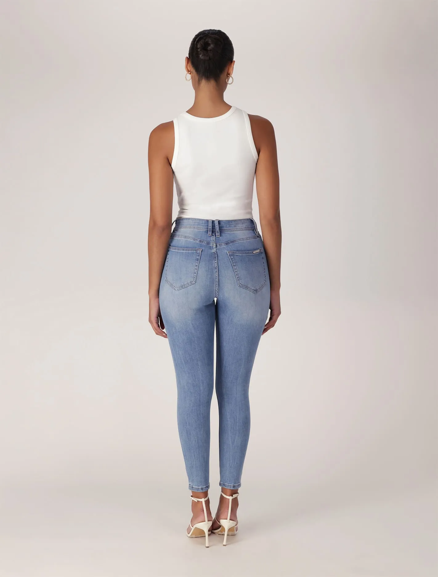 Ashley Mid-Rise Ankle Skinny Jeans