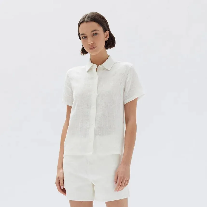 Assembly Label Calliope Short Sleeve Shirt - White