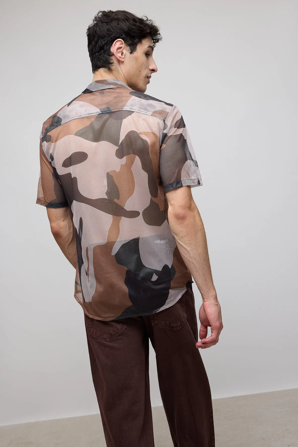 Basic Camo Mesh Shirt