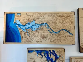 Bathymetric Map - Columbia River