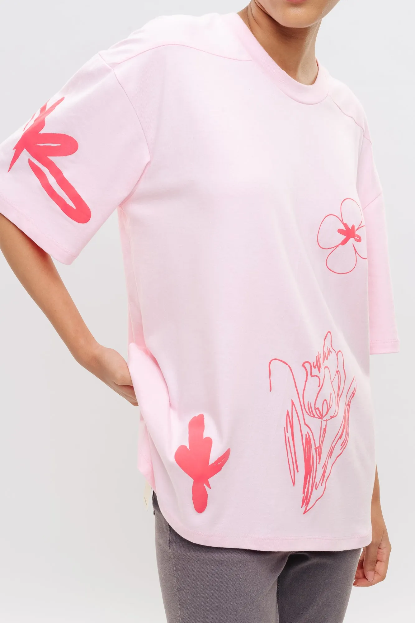 Blush Pink Floral Tees