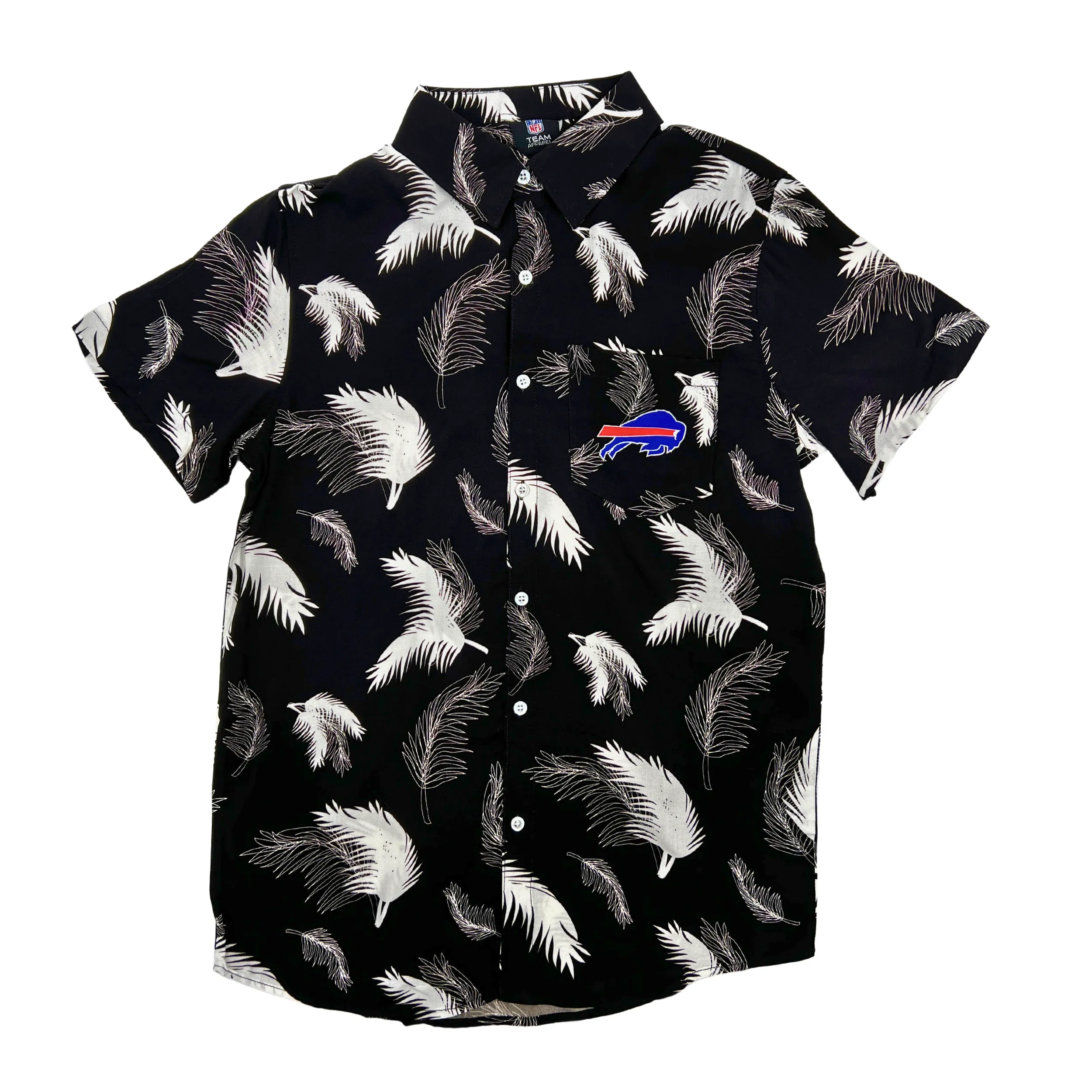 Buffalo Bills Nightwave Black Floral Button Up