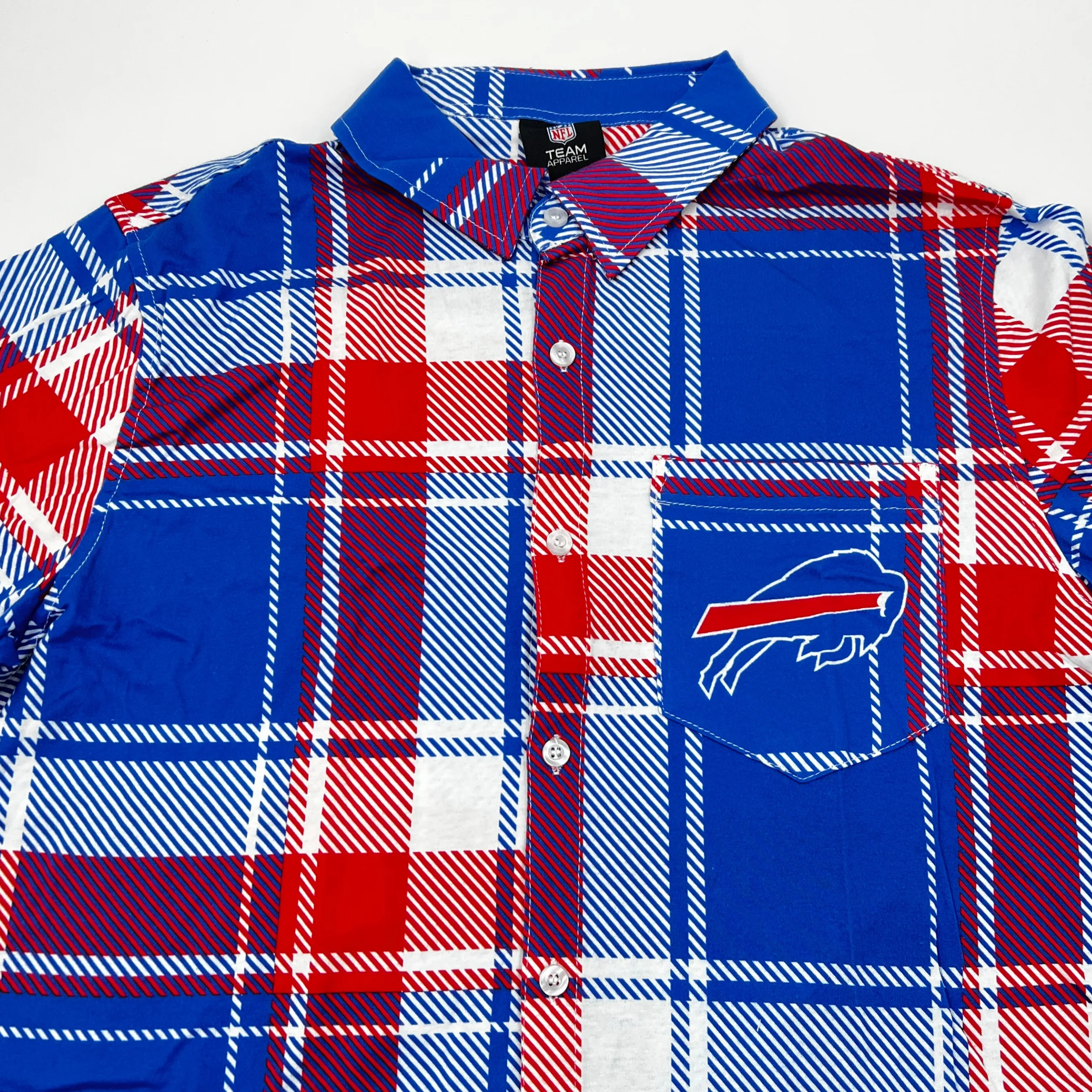 Buffalo Bills Plaid Button Up Shirt