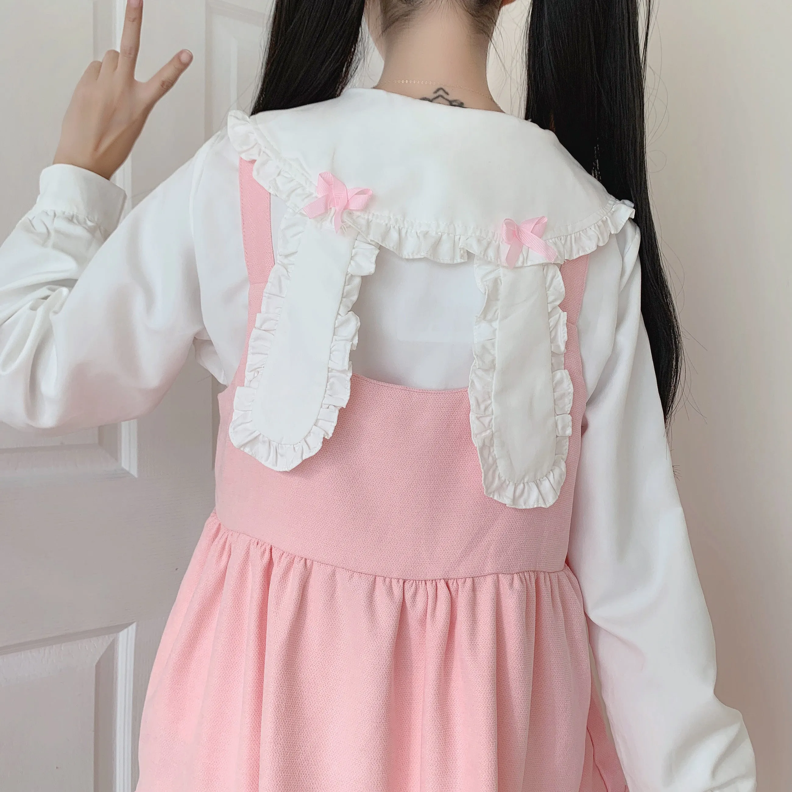 Bunny Shirt   Braces Dress Suit AD12710