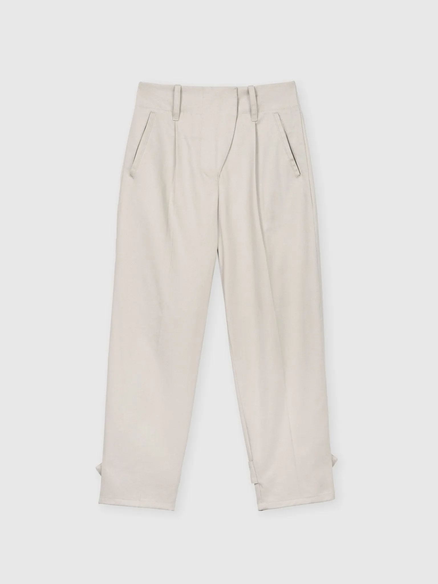 Canvas Cotton Utility Tapered Pants