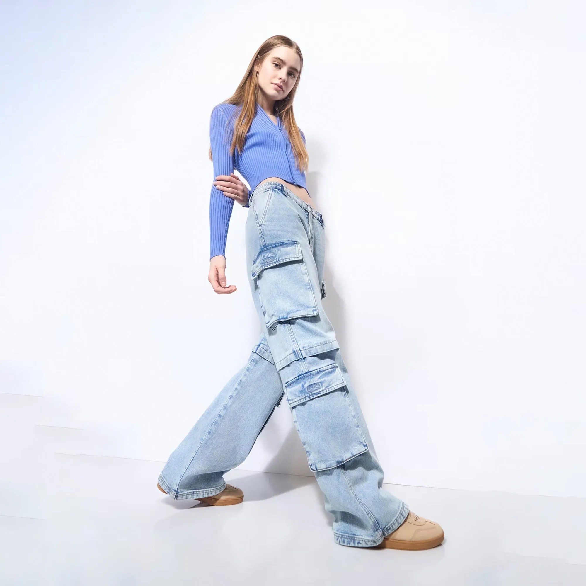 Cargo Denim Trousers