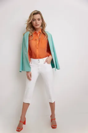 Chic Capri with Classic Cuffed Hem