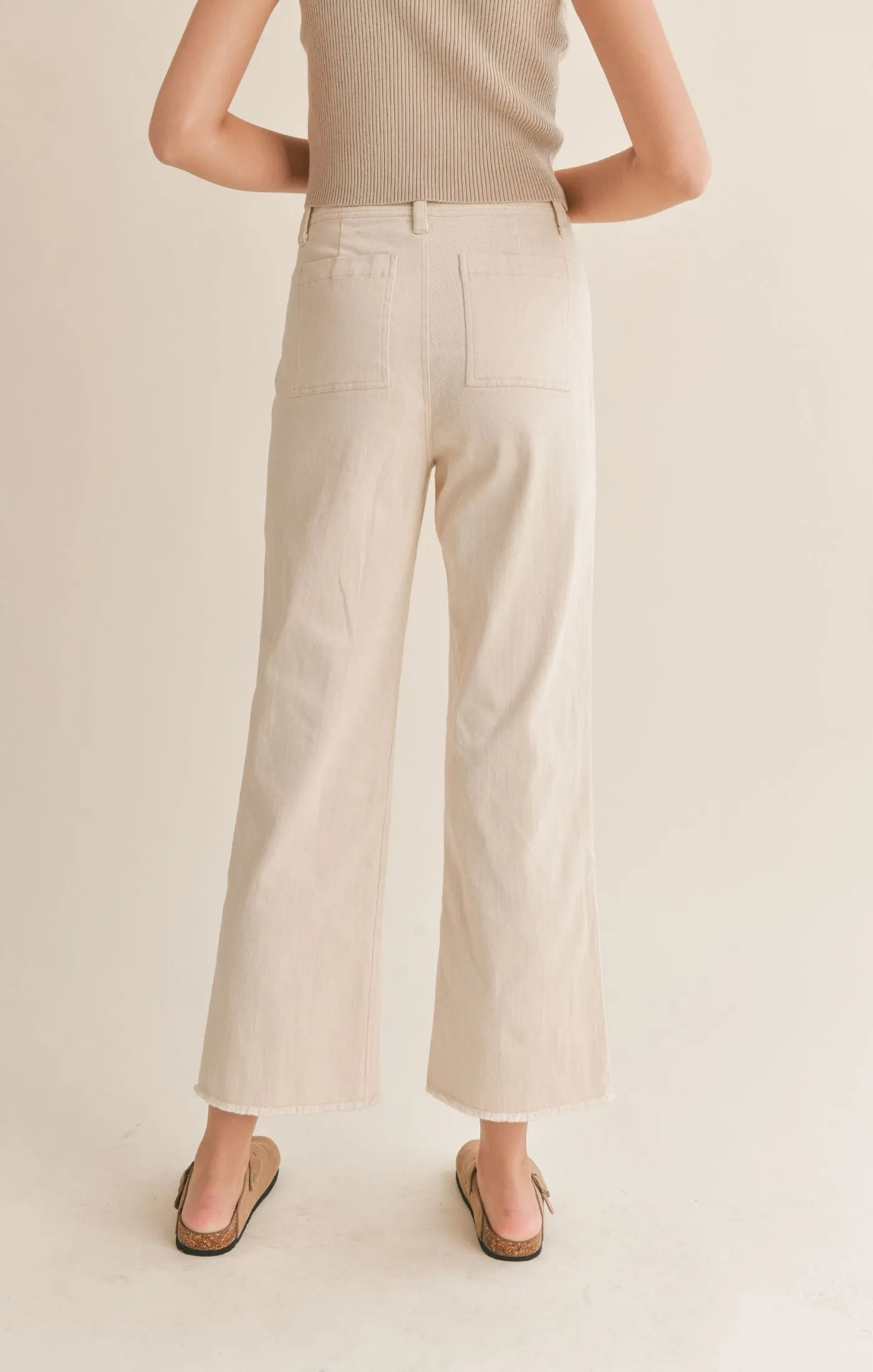 Clear Eyes Wide Leg Denim Pants