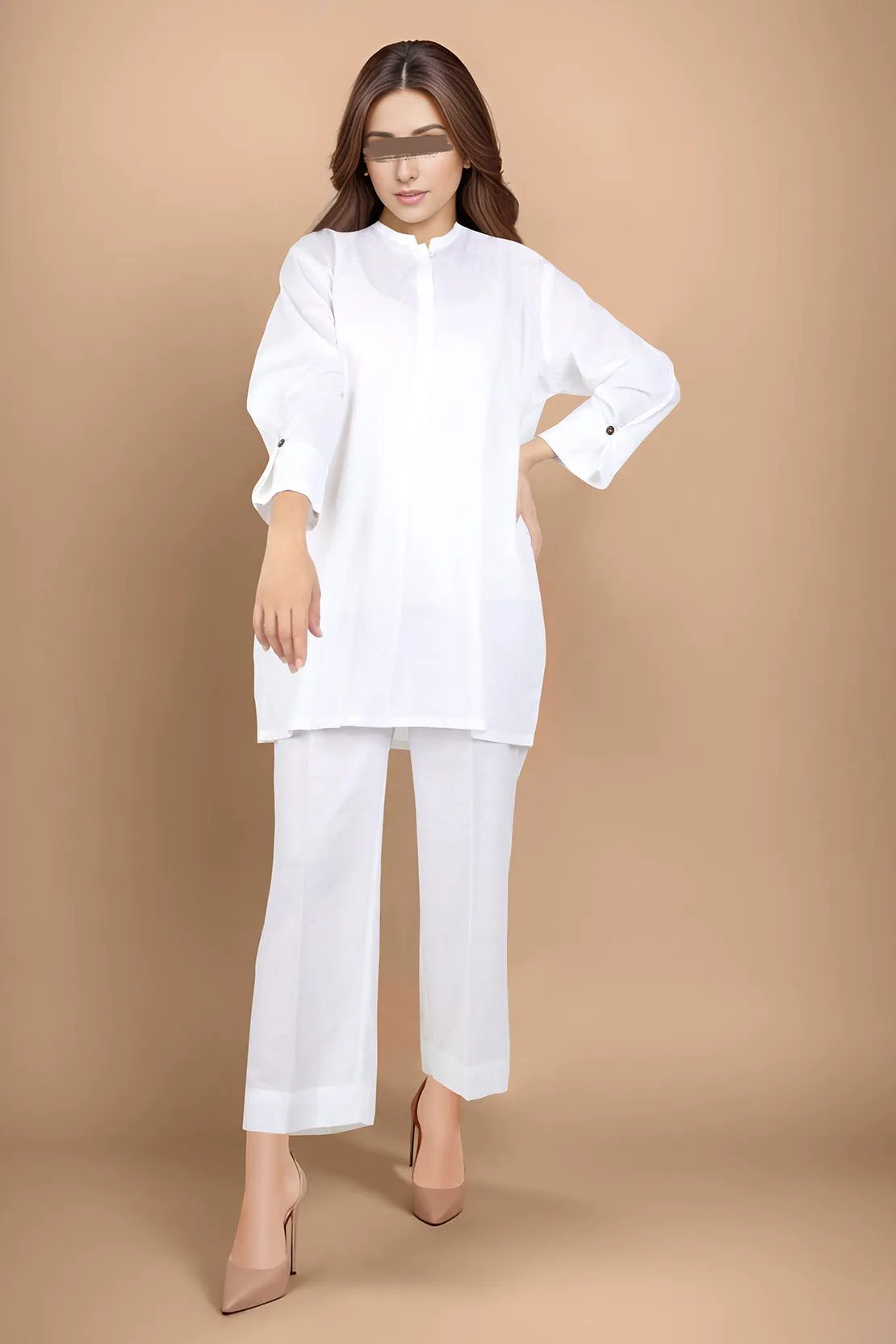 Cotton Jacquard Stitched 2 Piece (Shirt/Trouser)