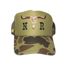 Cow Skull Trucker Hat