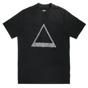 Crystal Triangle Logo Tee (Black) /D17