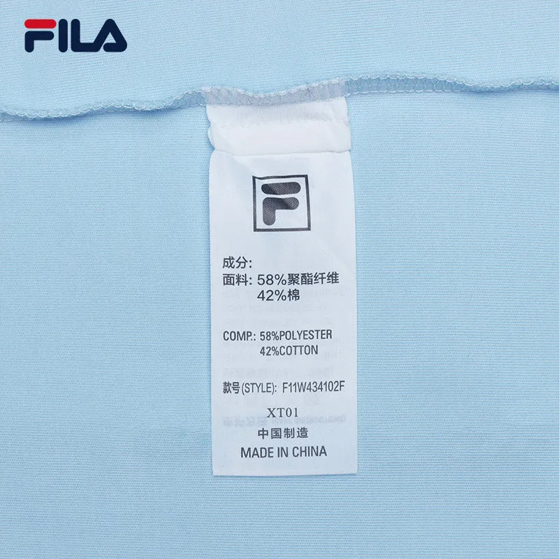 FILA CORE LIFESTYLE FILA EMERALD Women Short Sleeve T-shirt (Light Blue / Navy / White)