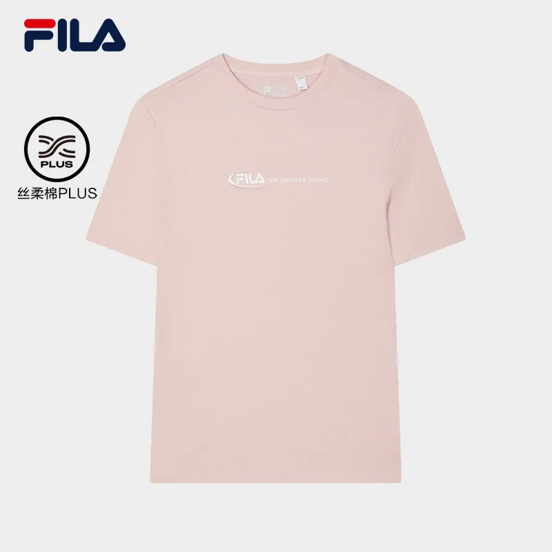 FILA CORE WHITE LINE FILA ORIGINALE Men Short Sleeve T-shirt in Pink