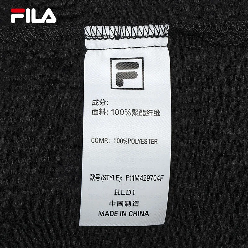 FILA CORE WHITE LINE FILA ORIGINALE Men Short Sleeves Woven Top in Black