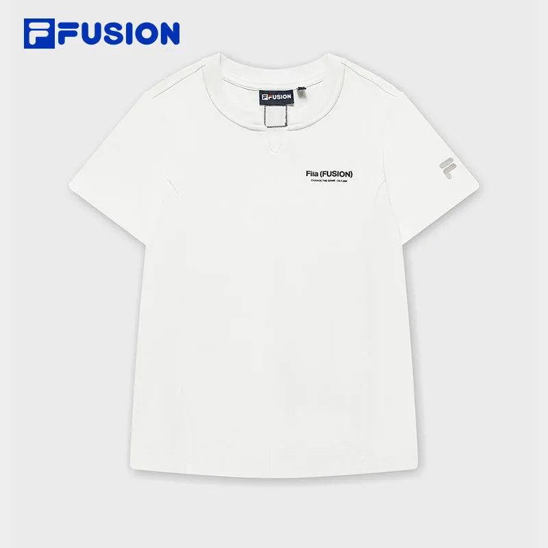 FILA FUSION INLINE WORKWEAR 1 Women Short Sleeve T-shirt (White)