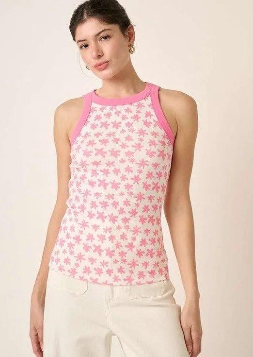 FINAL SALE - The Beach Is Calling Pink Tank Top