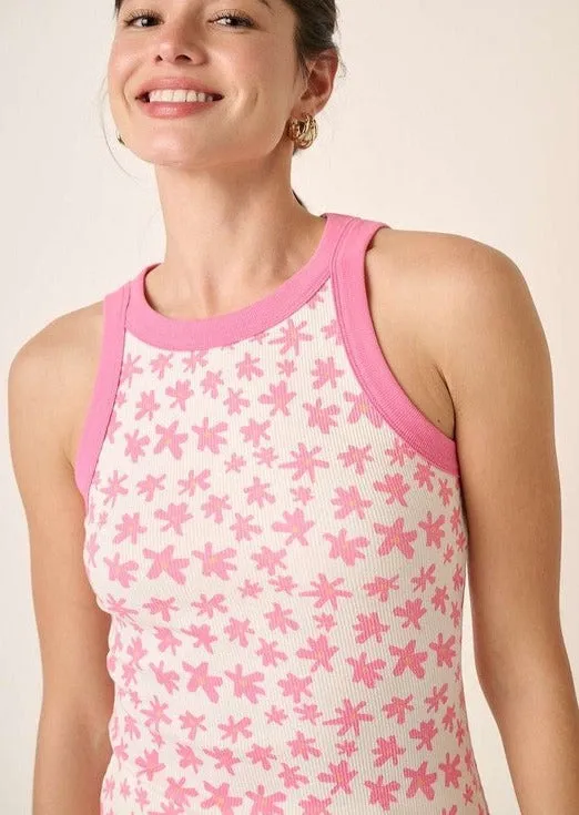 FINAL SALE - The Beach Is Calling Pink Tank Top