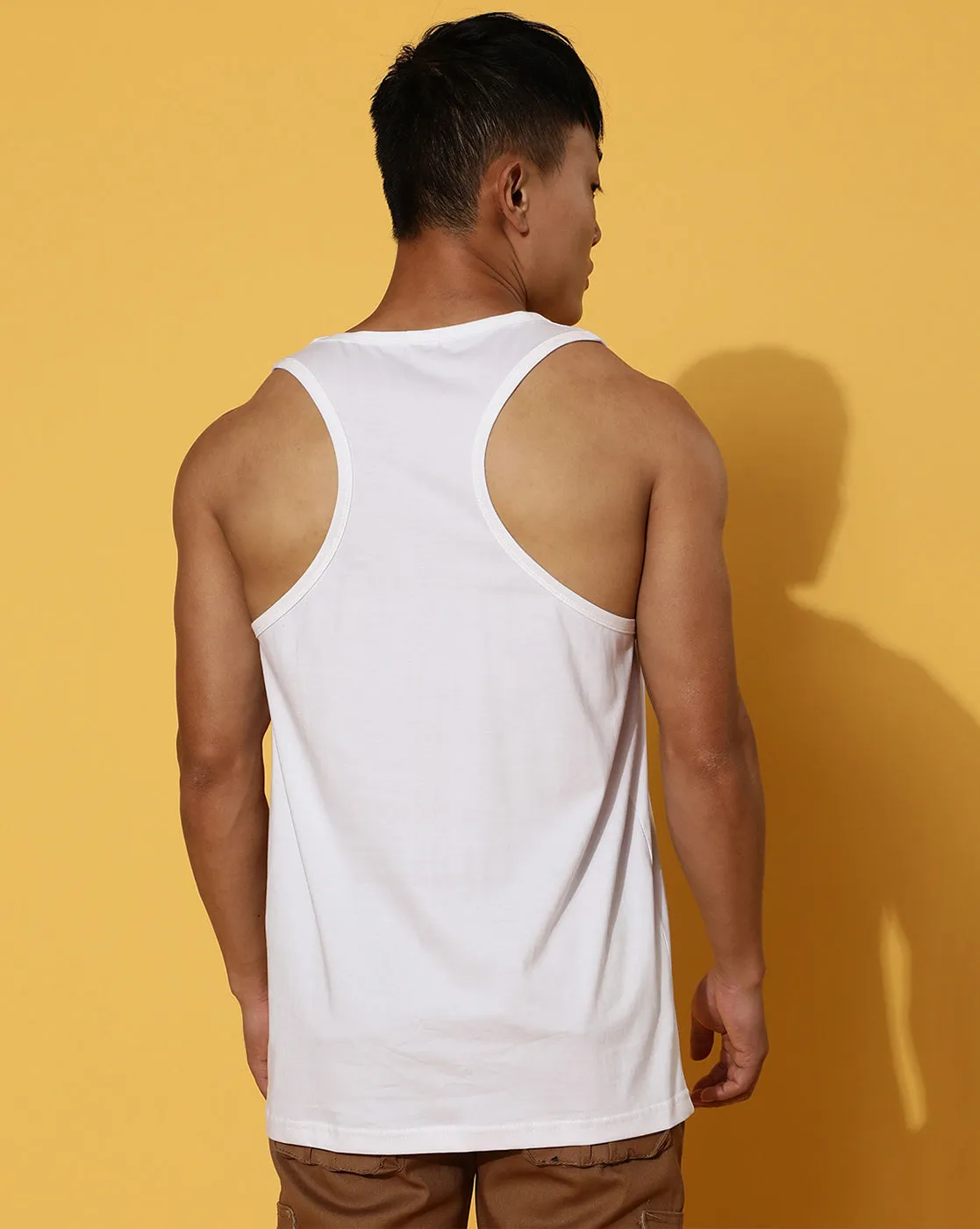 Flowbo White Gym Vest