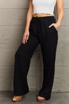 Optimized Product Title: GeeGee Dainty Delights Womens Textured High-Waisted Black Pants for Comfort and Style