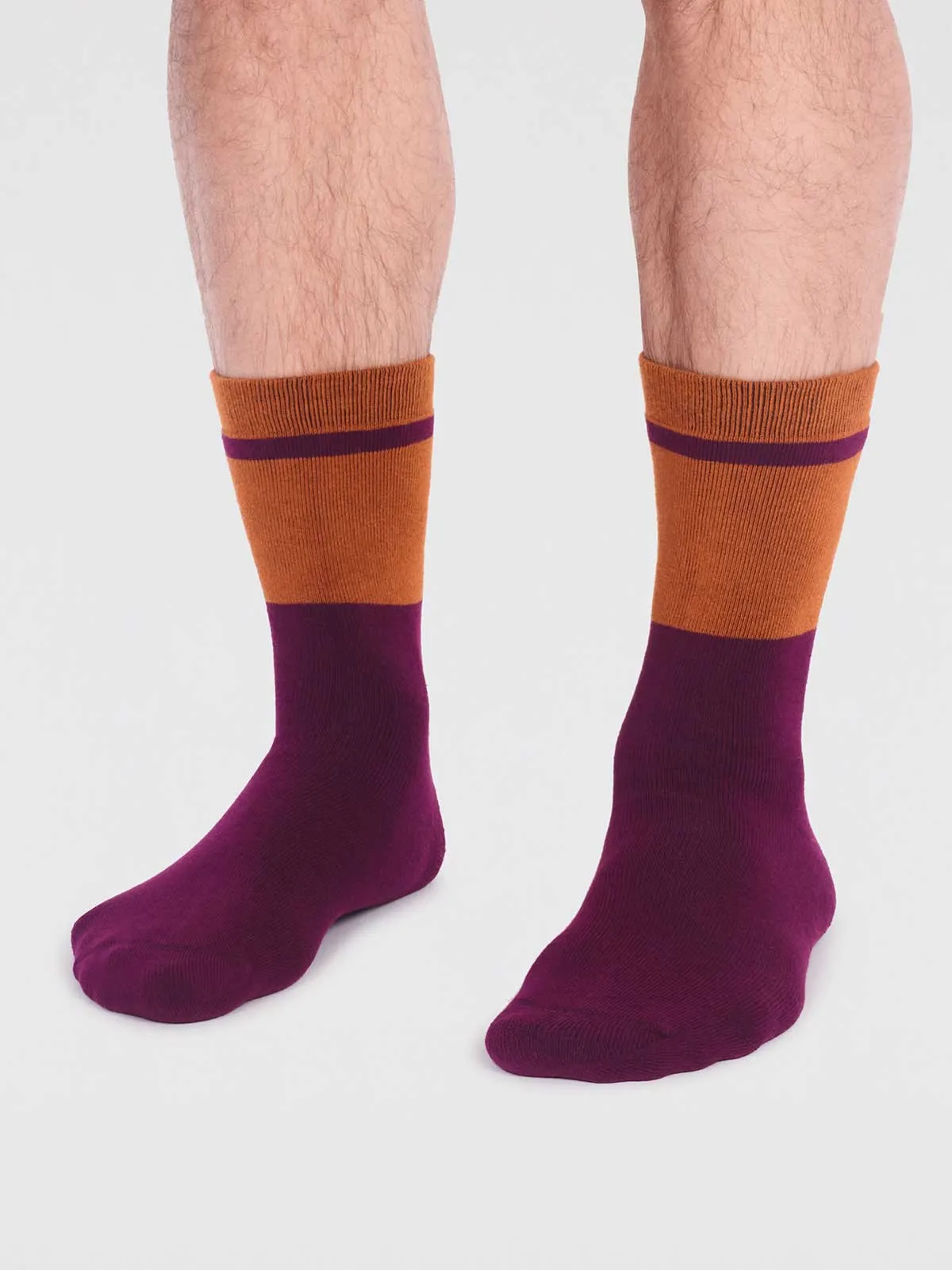 Gordon Organic Cotton Plain Walker Socks - Golden Yellow