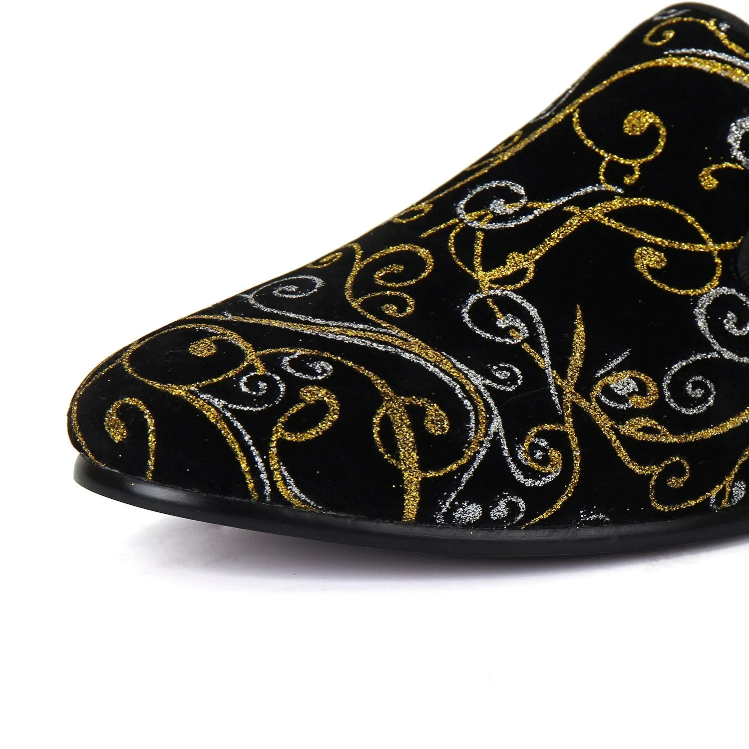 Harpelunde Paisley Men Loafers Slip On Wedding Shoes Velvet Slippers