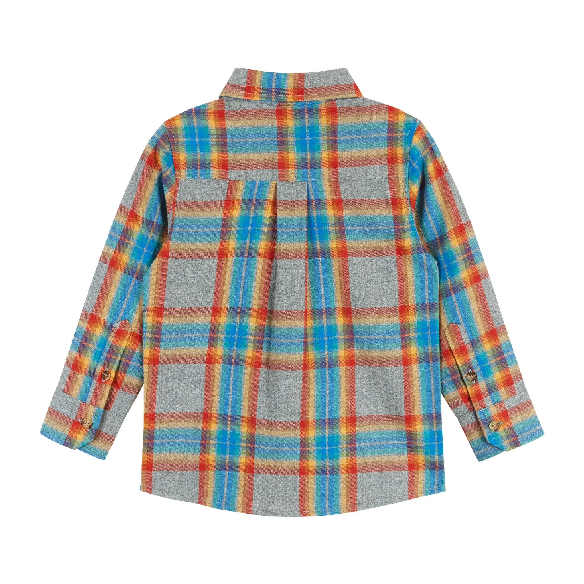 Heather Grey Plaid Ultra Soft Buttondown  | Grey