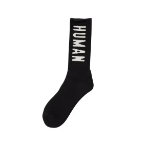 HUMAN MADEHM LOGO SOCKS - BLACK