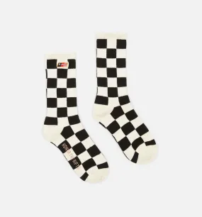 Jazz Check Socks Mens Socks - Black