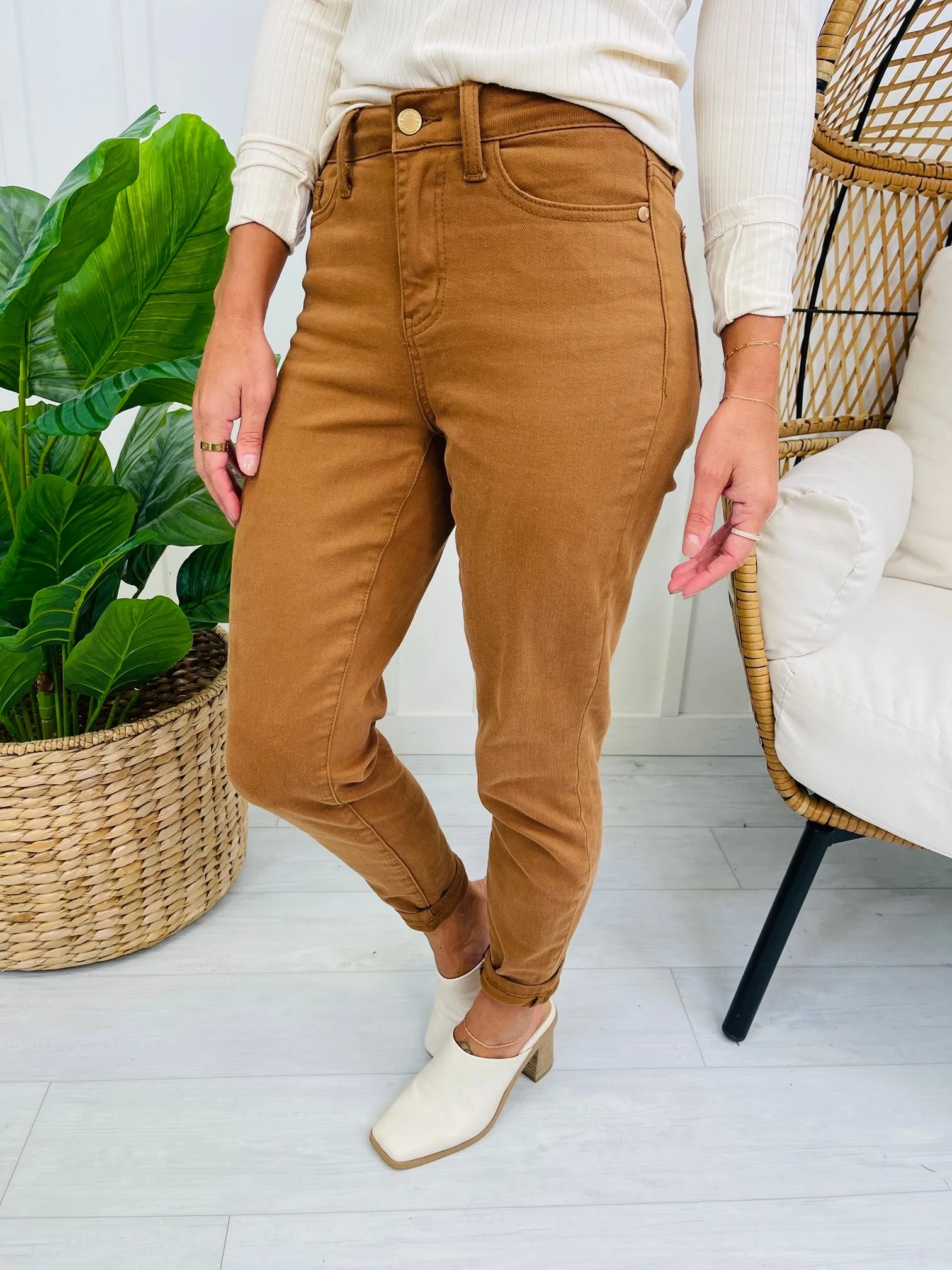 Revamped Judy Blue PLUS/REG Stylish Slim Fit Khaki Jeans - Confident Fit Restock!