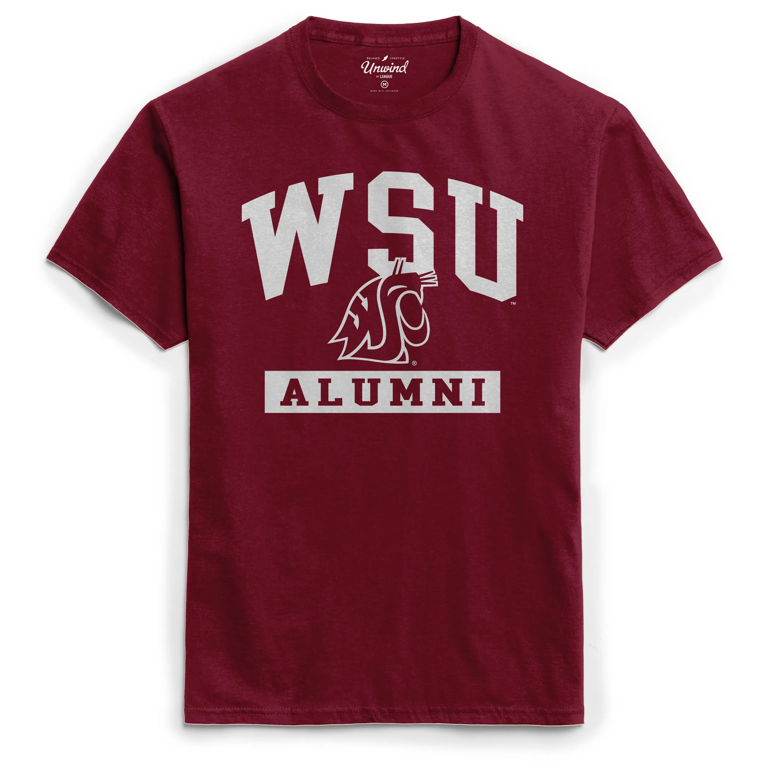 League Unisex Crimson Alumni Short Sleeve Tee