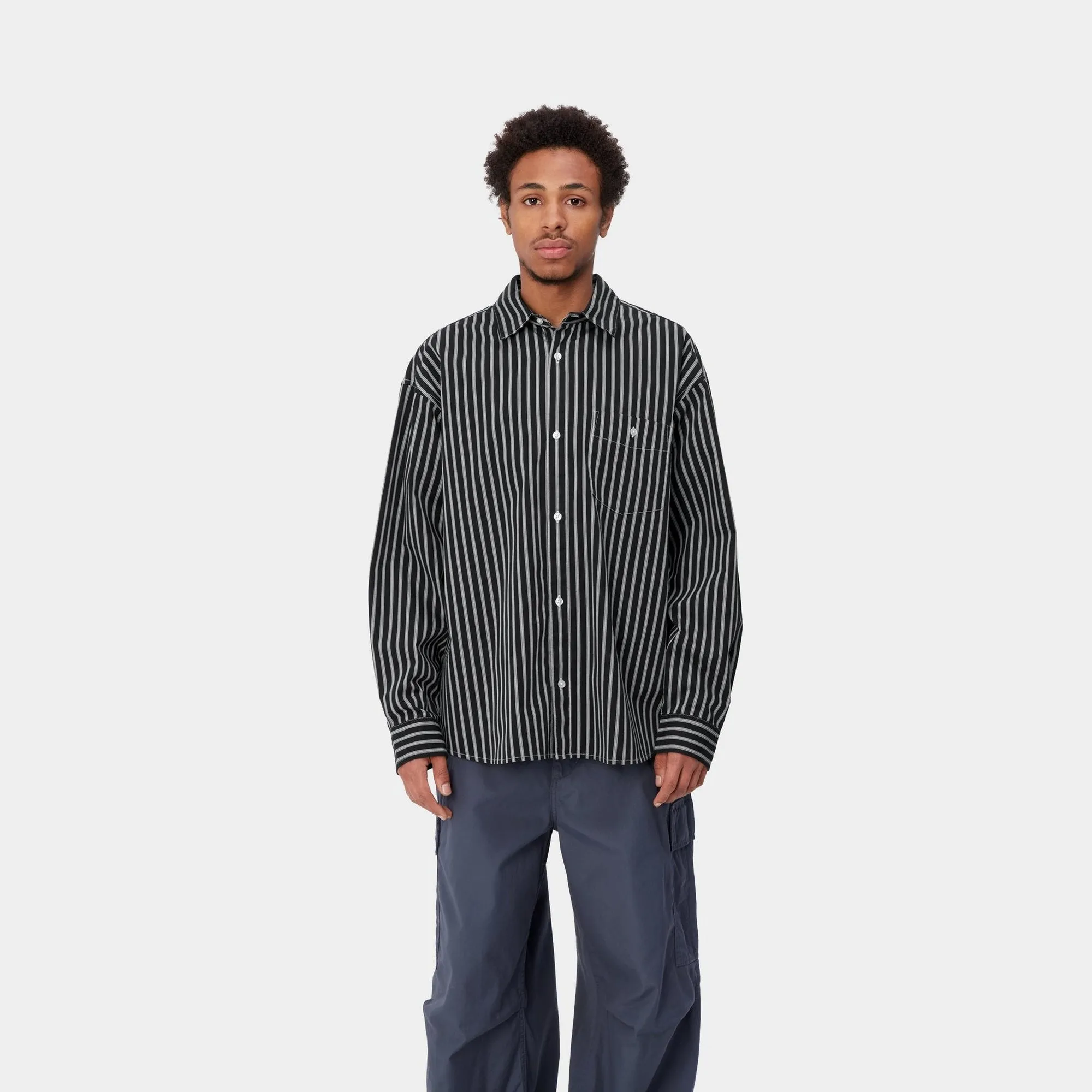 Ligety Stripe Shirt | Black / Wax