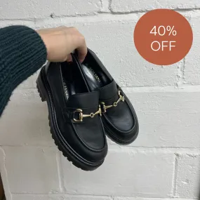 Lug Sole Loafer Black SAMPLE SALE - FINAL SALE