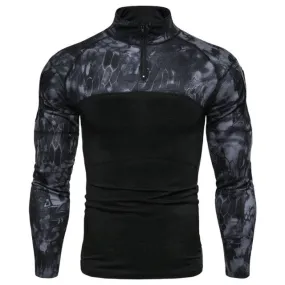 Men Long Sleeve Camouflage Tactical Shirt Hunt Combat Soldier Field T-shirts Outwear