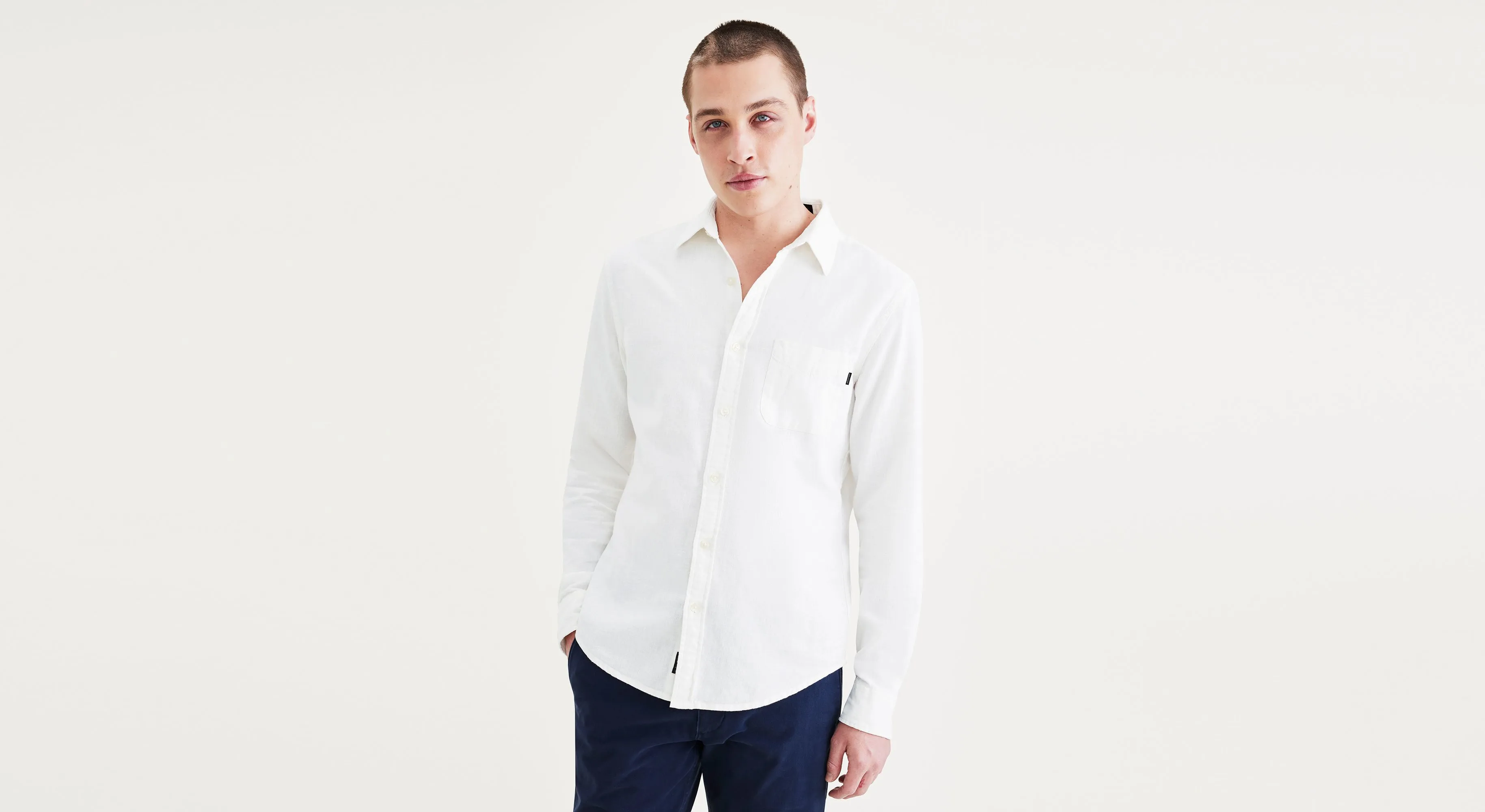 Men's Slim Fit Icon Button Up Shirt