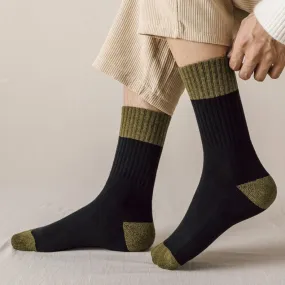 Men's Socks High Tube Thickened Winter Long Tube Terry Men's Socks