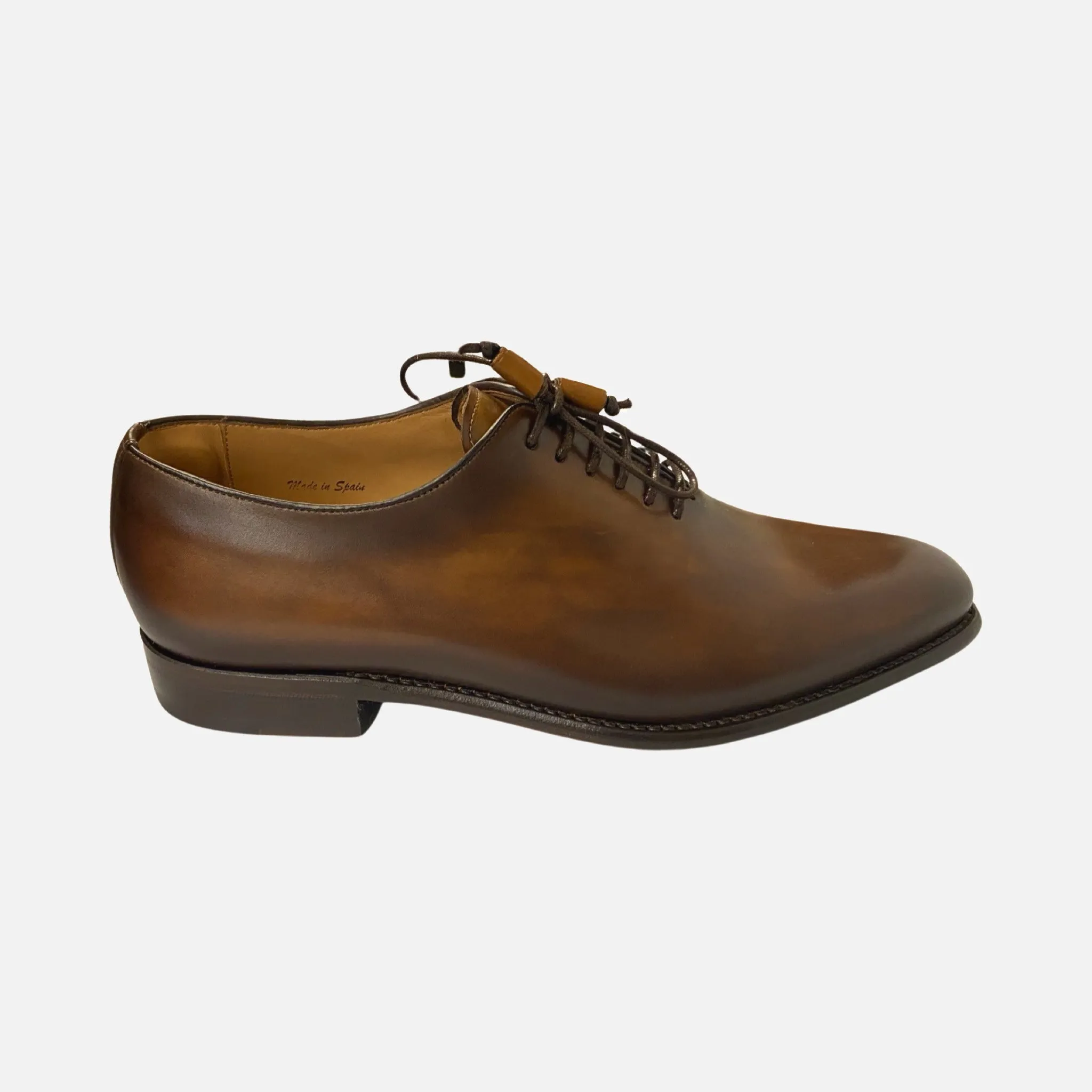 Mezlan Eugene 8050 Men's Cognac Plain Shoe | Made in Spain | Clearance